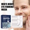 East Moon Men's Night Eye Firming Mask, Fade Out Fine Lines Eye Week Anti-Wrinkle Firming Skin Moisturizing Hydrating Eye Mask