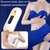 Laser Hair Removal, Painless Gentle Hair Removal, 999,000 Flashes Safe and Long-Lasting, Painless Hair Remover for Face, Leg, Armpit and Bikini Line