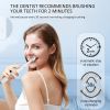 MOCEMTRY Sonic Electric Toothbrush Rechargeable Whitening Tooth Brush 3 Cleaning Modes ,Waterproof Electric Toothbrush (White)